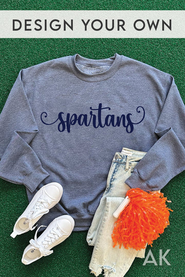 Custom Champion Crewneck - Heather Navy